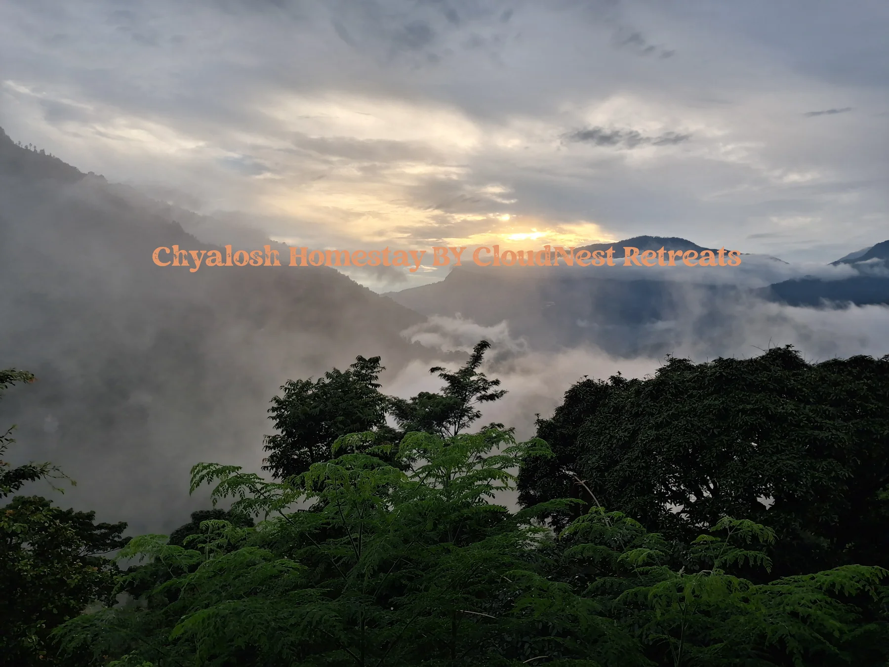 Outdoor area at Chyalosh Homestay