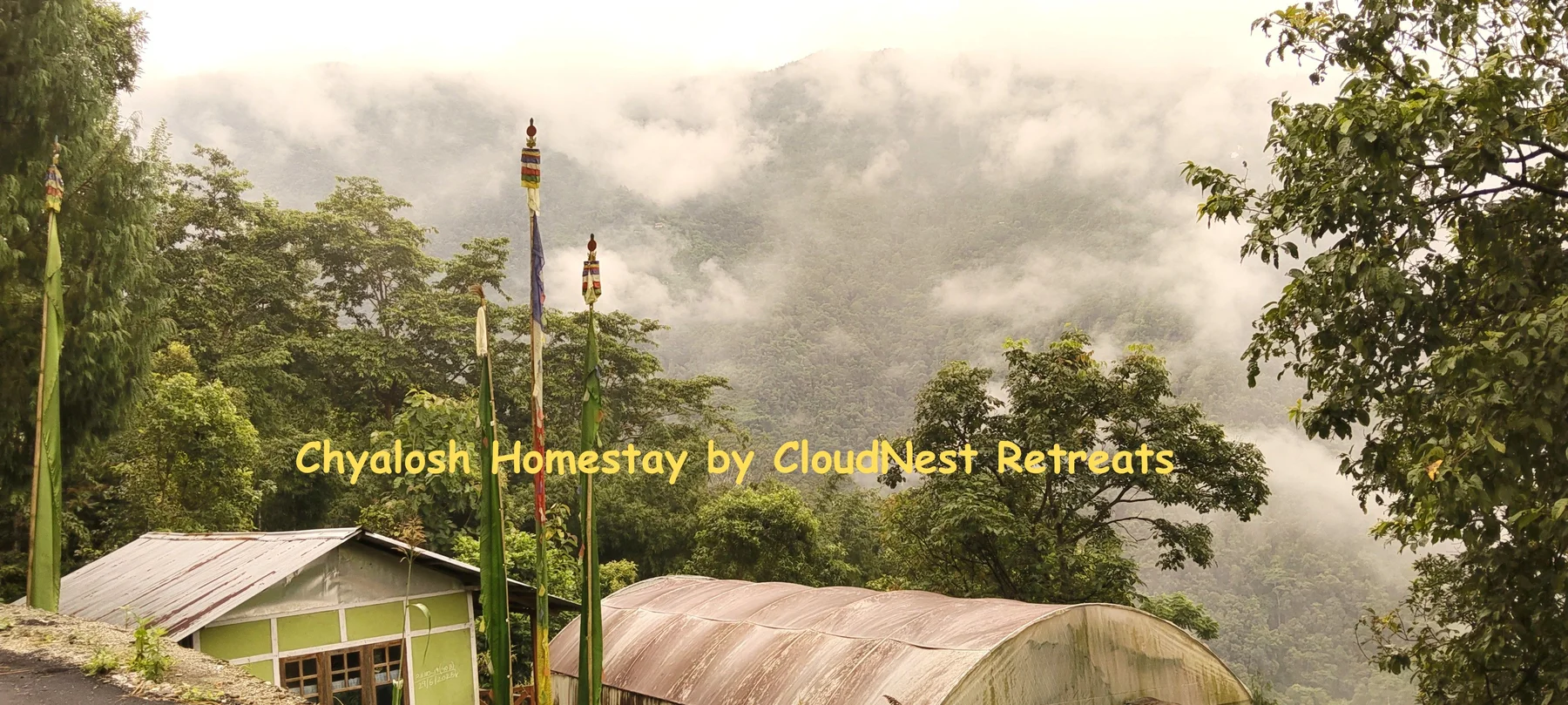 Outdoor area at Chyalosh Homestay