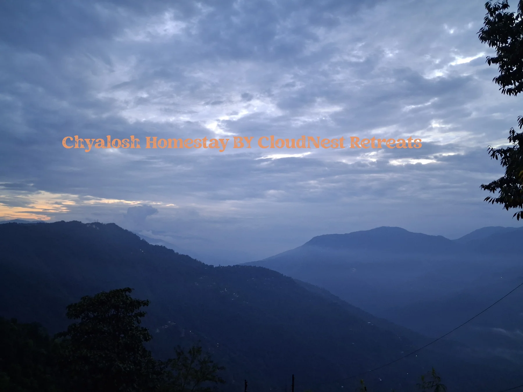 Outdoor area at Chyalosh Homestay