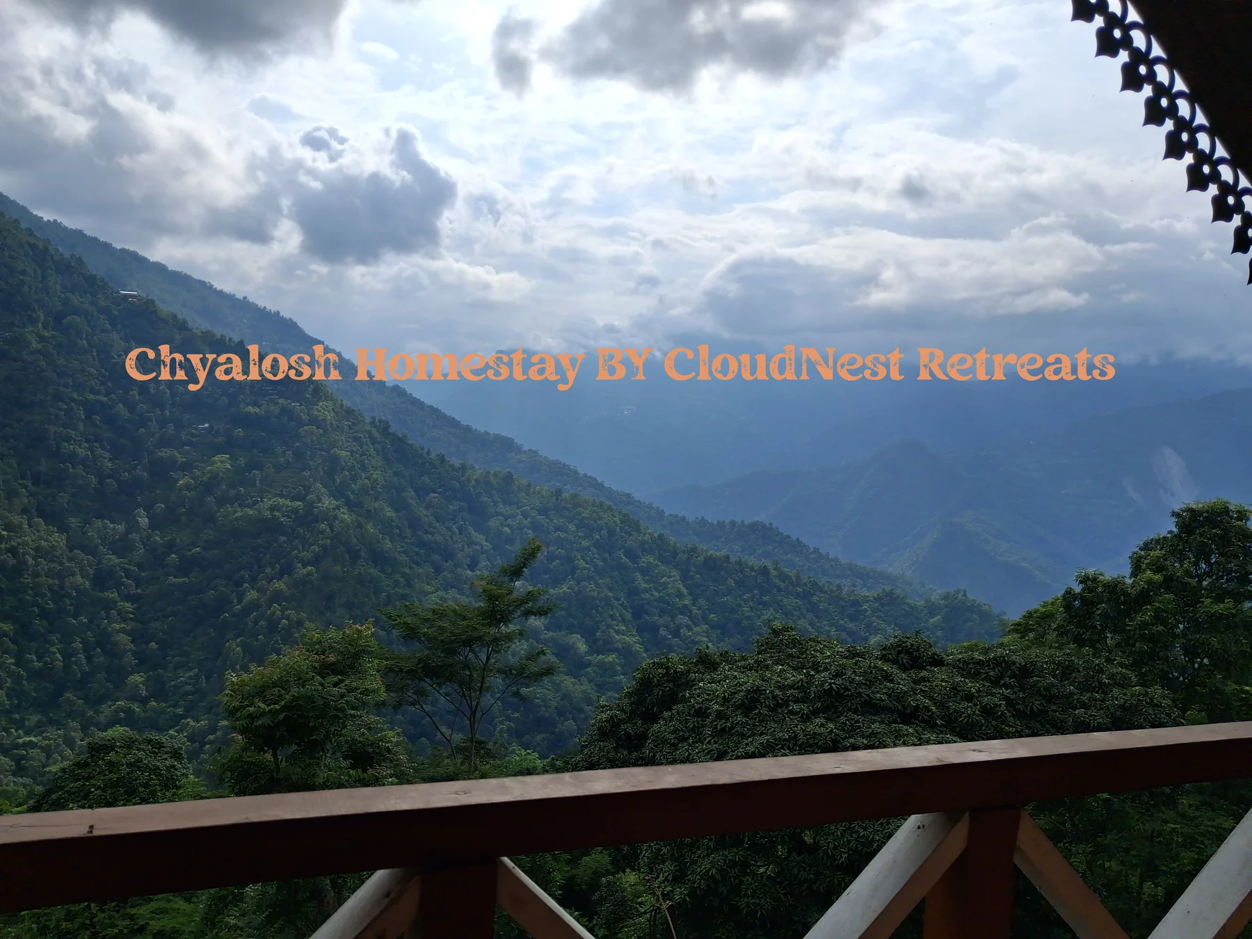 Outdoor area at Chyalosh Homestay