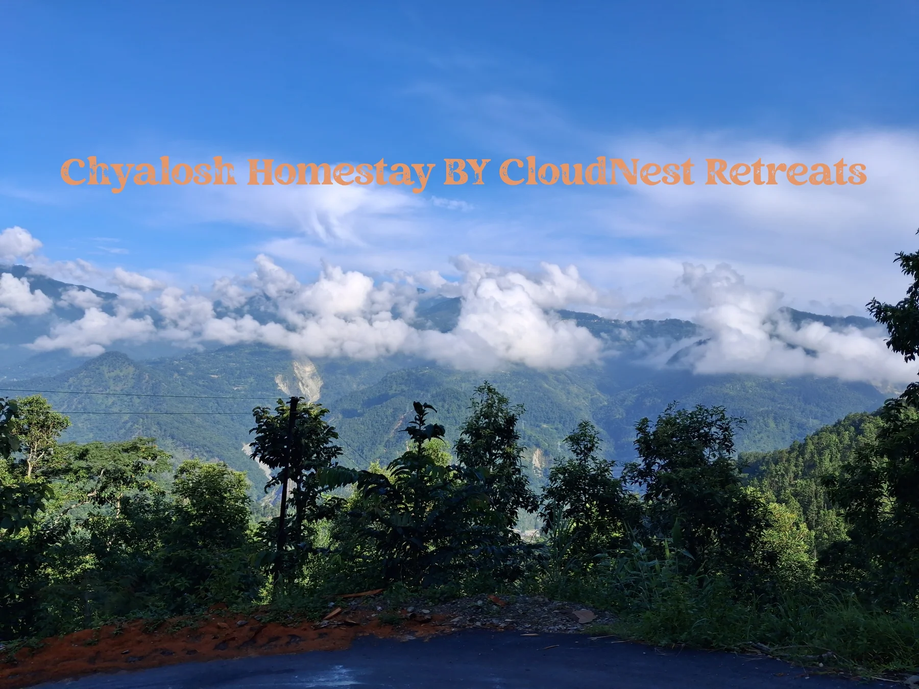 Outdoor area at Chyalosh Homestay