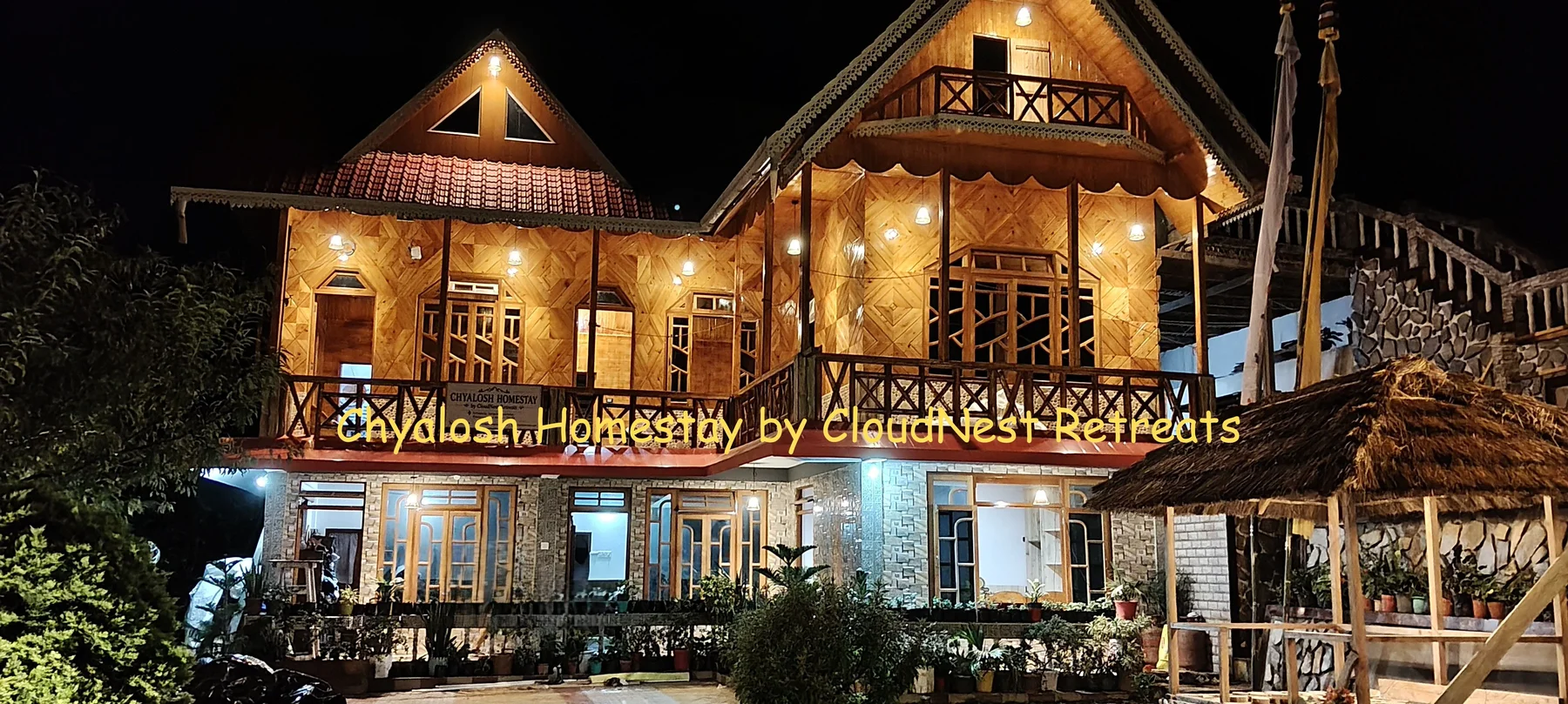 Exterior of Chyalosh Homestay in Kalimpong