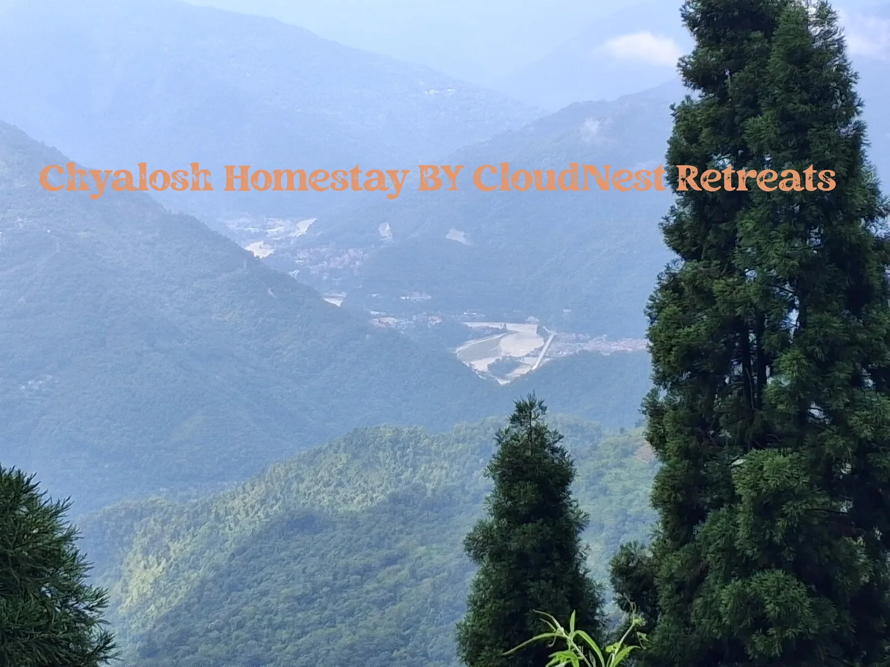 Scenic landscape surrounding Chyalosh Homestay